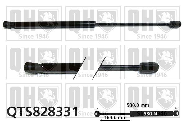 QUINTON HAZELL Газовая пружина, крышка багажник QTS828331